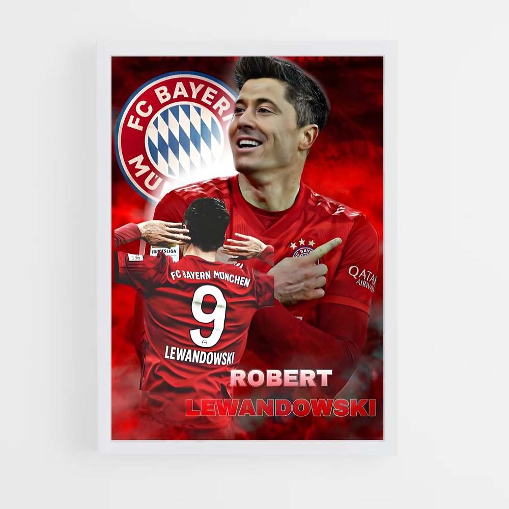 Poster Robert de lewandowski (vue 3)